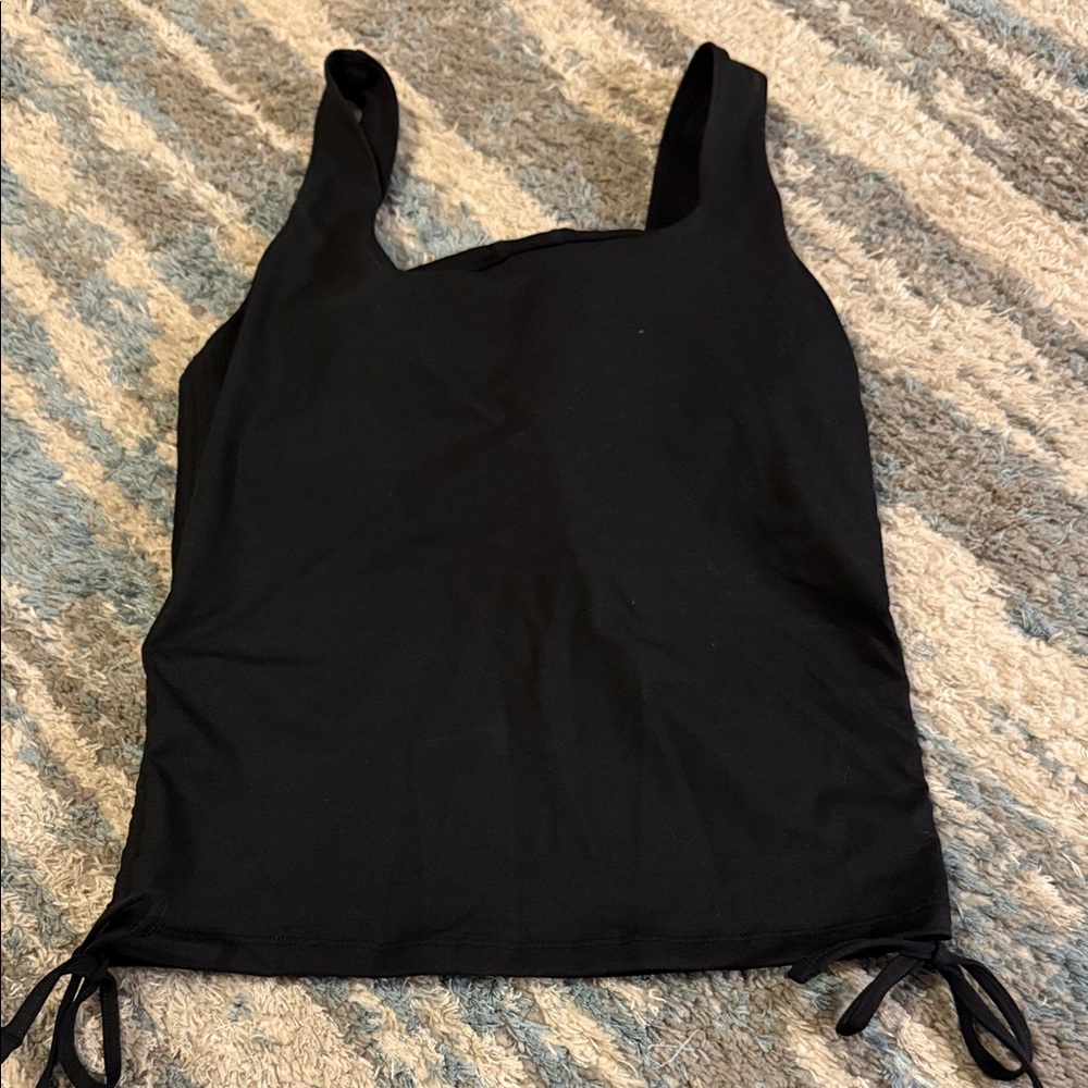 Fabletics Black Tank Top with Built in Bra